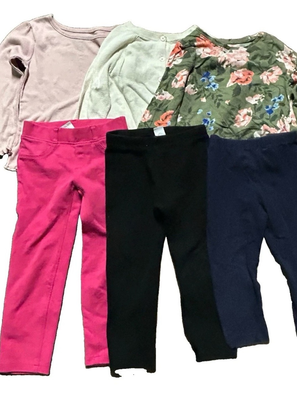 Toddler Girl Clothing Long Sleeve Shirts Leggings Size 3T